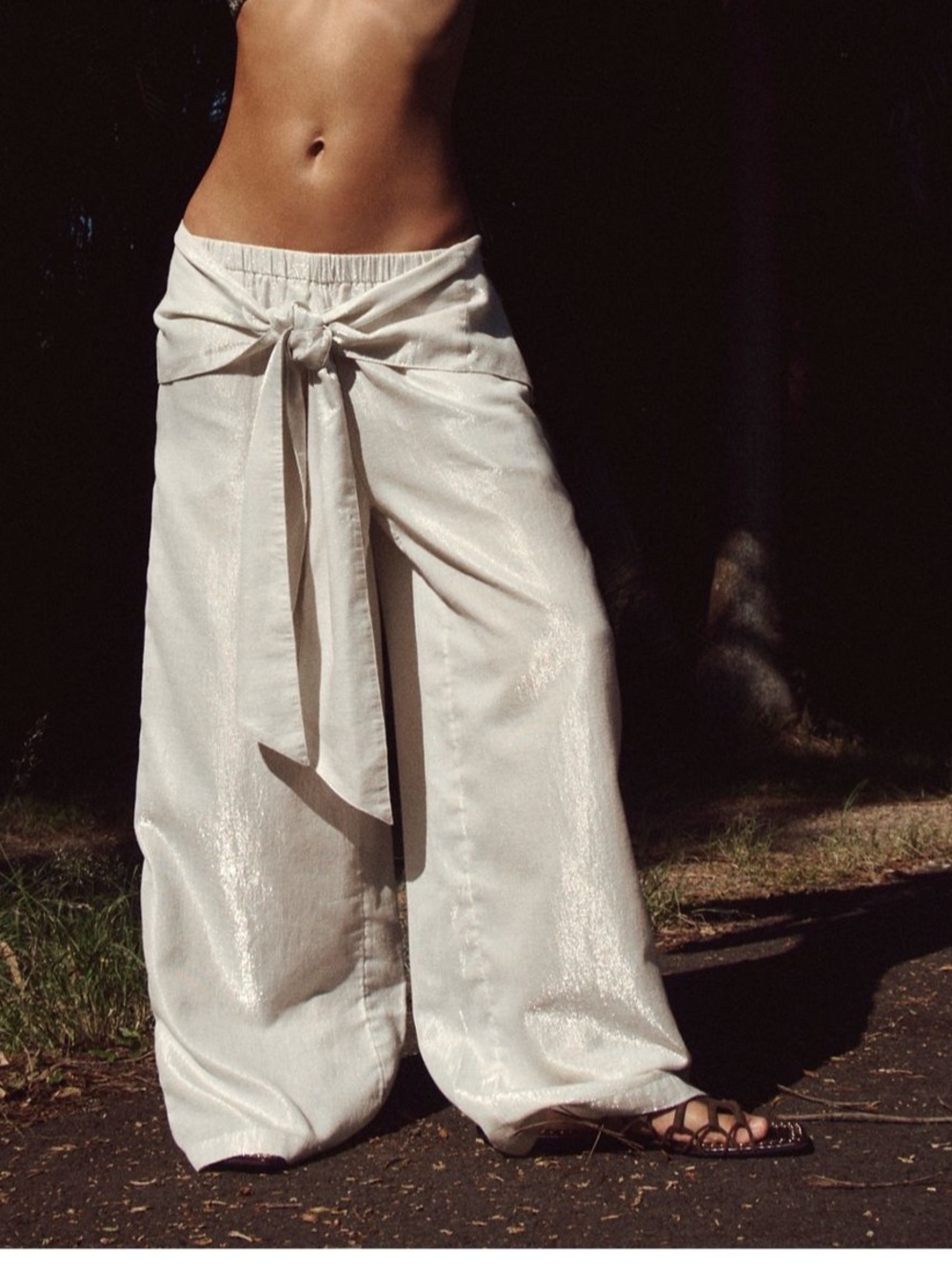 Free people ladies sparkle pants size large